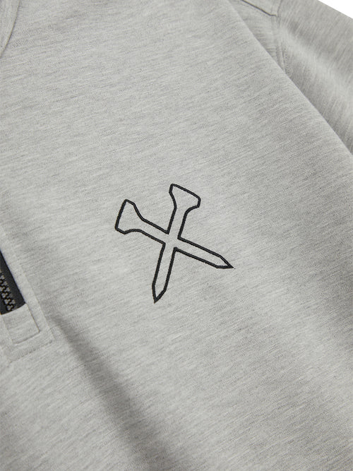 Highneck Half Zip-up Pocket Sweatshirts