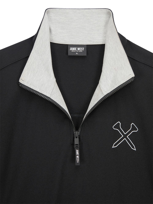 Highneck Half Zip-up Pocket Sweatshirts