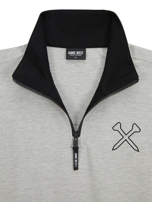 Highneck Half Zip-up Pocket Sweatshirts