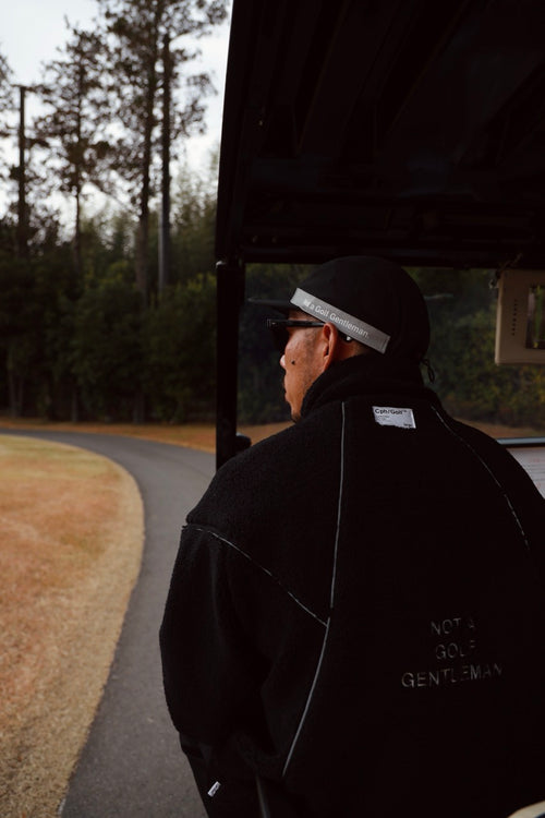 #REFLECTIVE TAPE BOA FLEECE JKT BLACK
