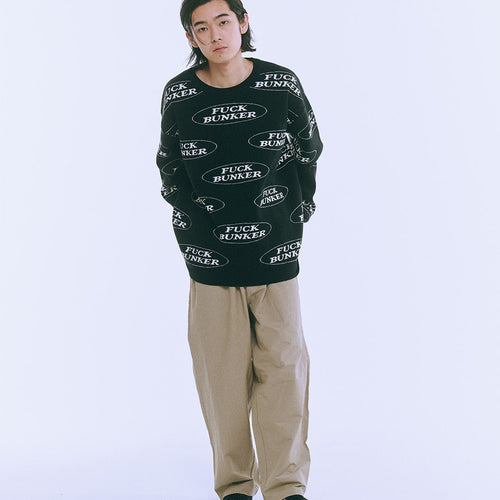 Fuck Bunker Jacquard SWEATER | Black