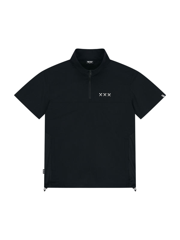 Half Zip-up Ventilation Stand Collar P-shirts