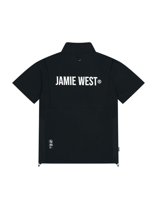 Half Zip-up Ventilation Stand Collar P-shirts