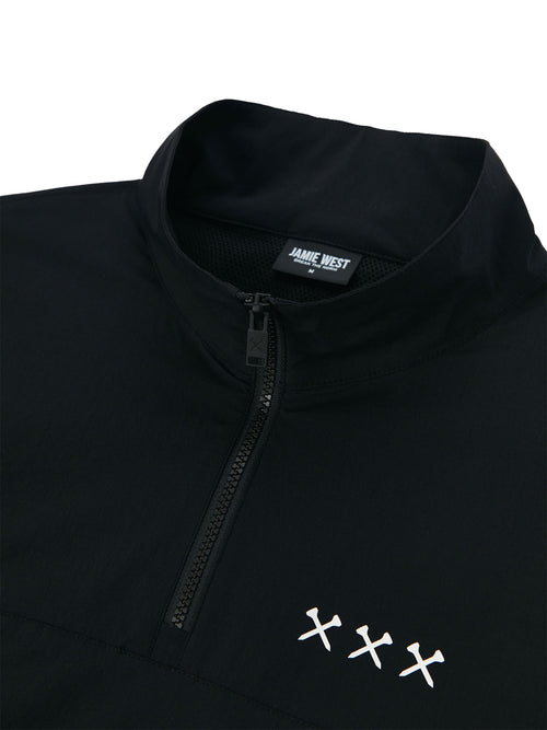 Half Zip-up Ventilation Stand Collar P-shirts