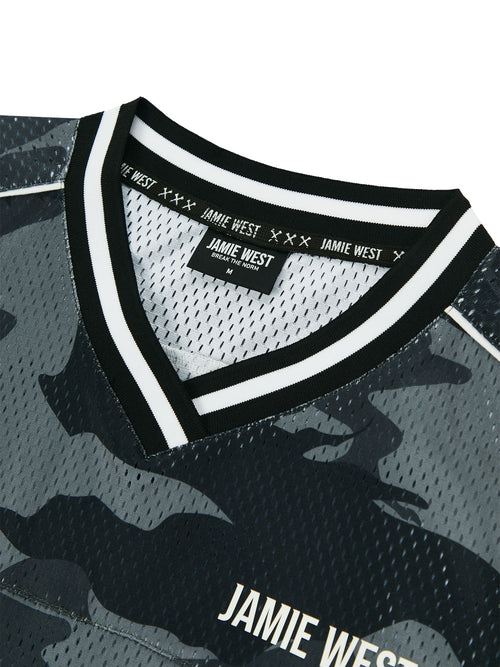 No.99 Vneck Mesh Camo T-shirts