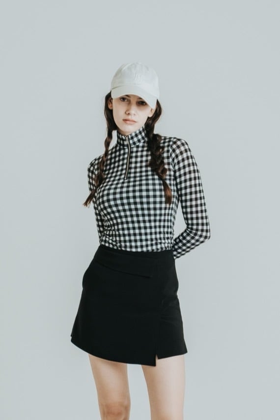 RUFFLOG ハーフジップ トップス CHECK HALFZIP TOP｜若年層向けゴルフアパレル セレクトショップ