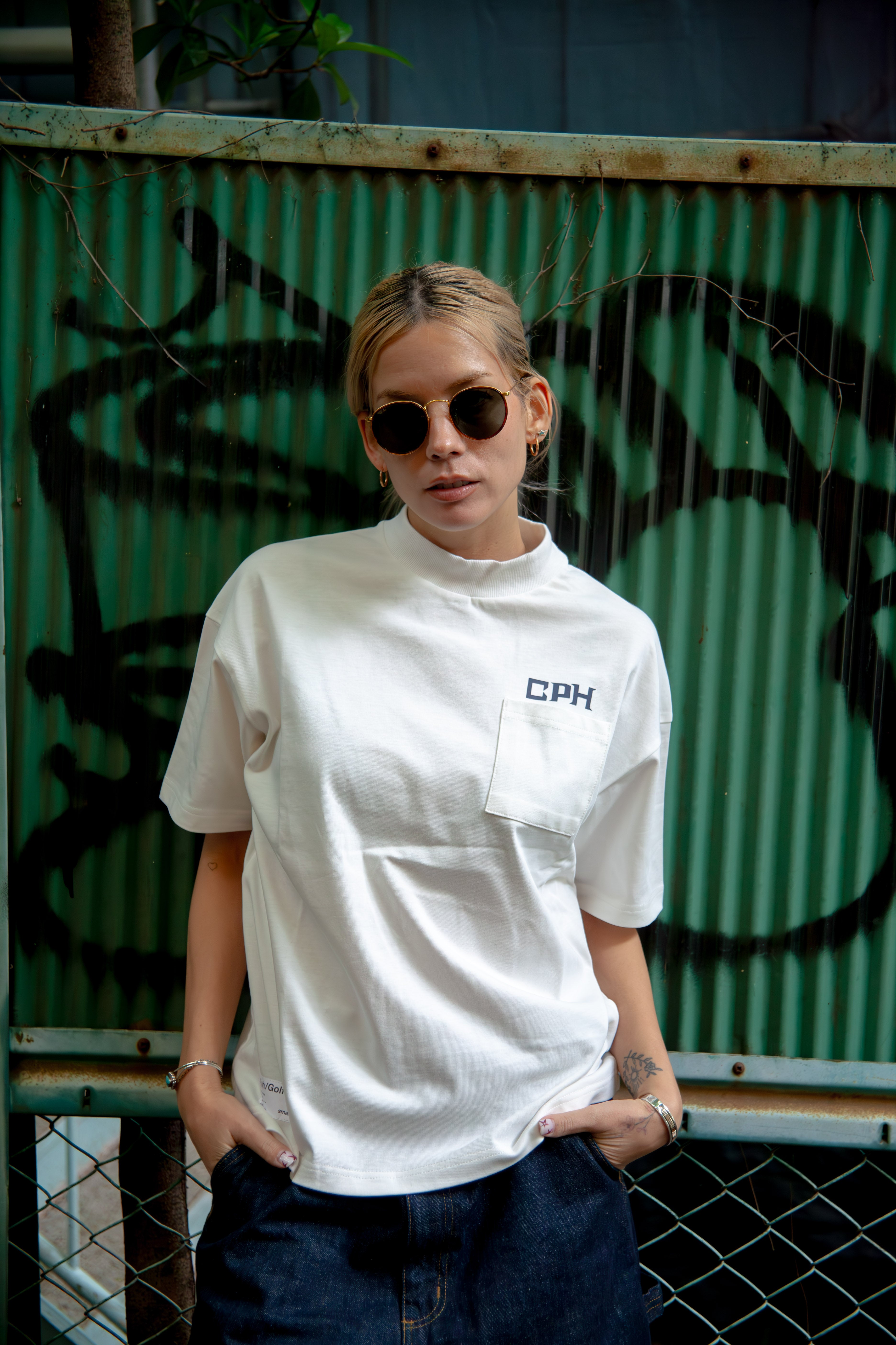 WOMENS]OVERLAP LOGO SS MOCK（Cph/Golf）｜RUFFLOG公式