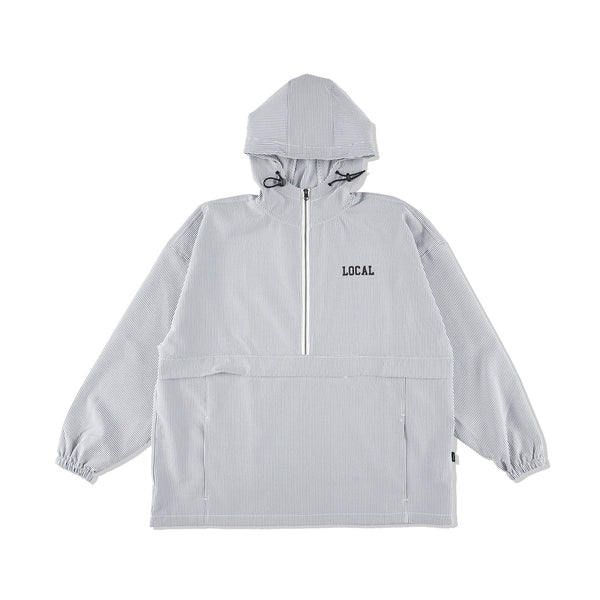 BD Arch Seersucker Anorak JKT | Black Stripe
