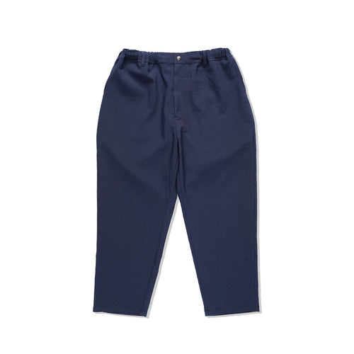 Seersucker Ankle-cut Easy PANTS | Navy