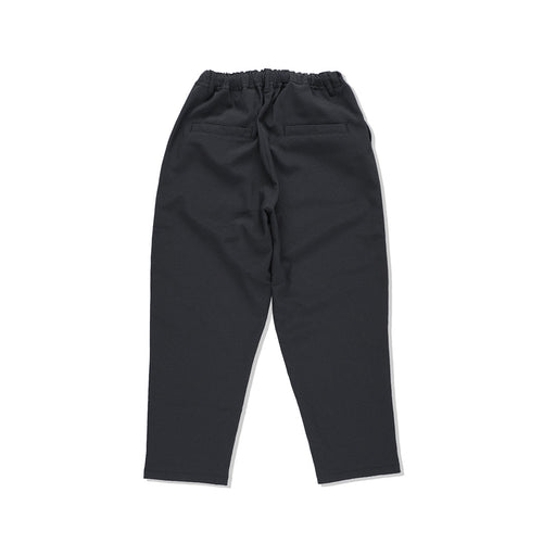 Seersucker Ankle-cut Easy PANTS | Black