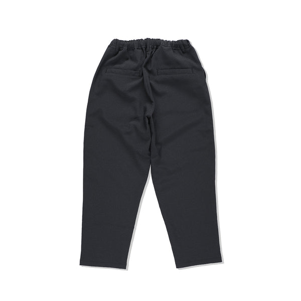 Seersucker Ankle-cut Easy PANTS | Black