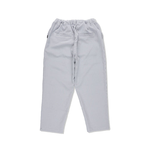 Seersucker Ankle-cut Easy PANTS | Black Stripe