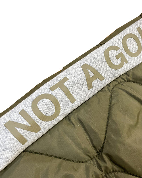 #FRONT QUILTED ADJUSTABLE PANTS L.GRAY/KHAKI