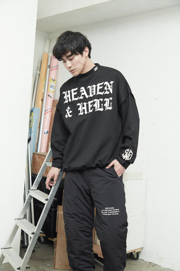 H&H PUNCH MOCKNECK L/TEE