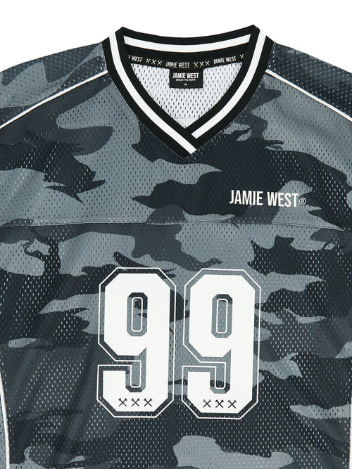 No.99 Vneck Mesh Camo T-shirts