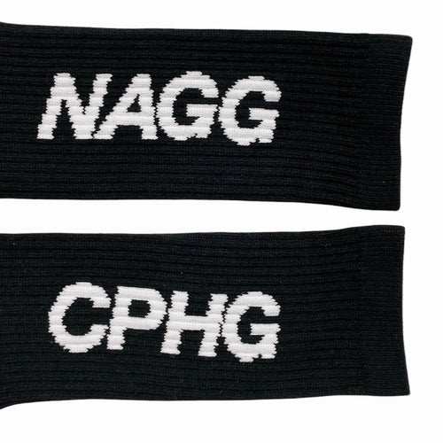 #NAGG 2PC SOCKS BLACK&WHITE