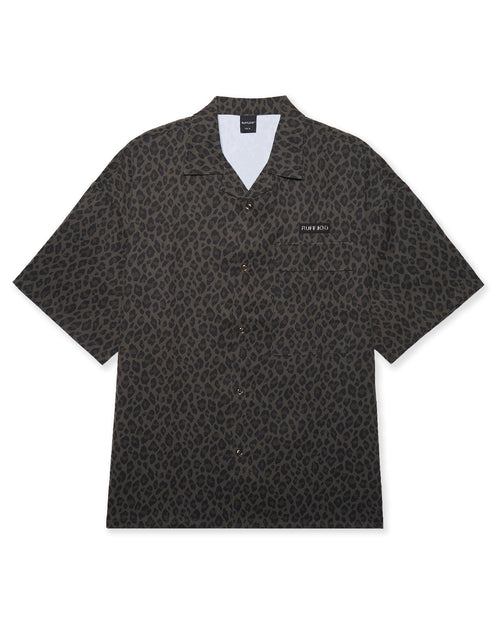 Stretch Leopard Shirt Yellow Leopard
