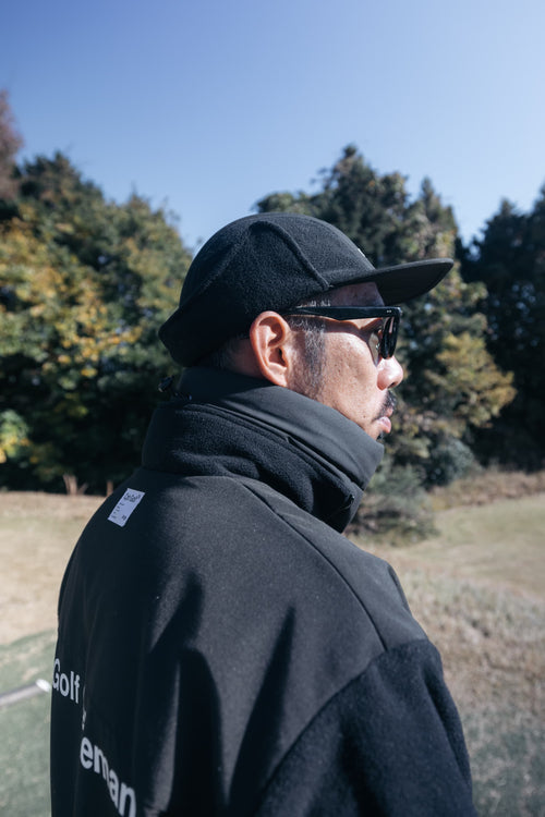 #TEC FLEECE ZIP UP BLOUSON BLACK