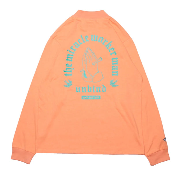 OASIS MOCK LONG TEE SALMON PINK