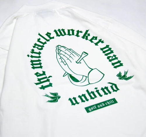 OASIS MOCK LONG TEE WHITE