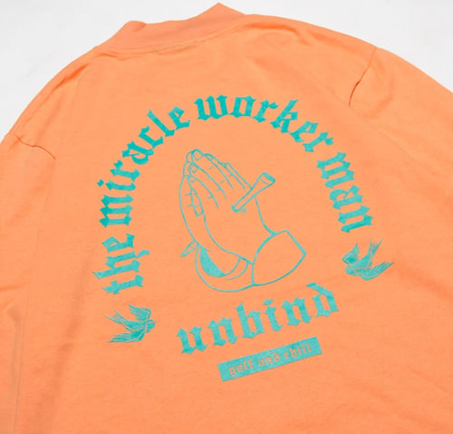 OASIS MOCK LONG TEE SALMON PINK