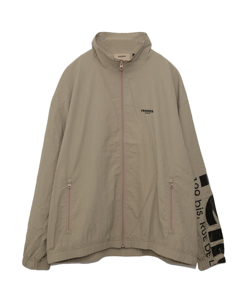 BIG LOGO NYLON JACKET BEIGE