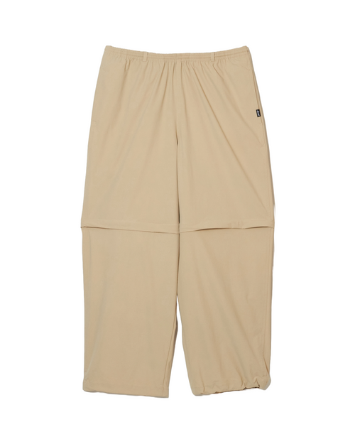 Convertible Stretch Nylon Jogger PANTS BEIGE – RUFFLOG Convertible Stretch Nylon Jogger PANTS BEIGE – RUFFLOG