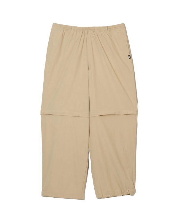 Convertible Stretch Nylon Jogger PANTS BEIGE