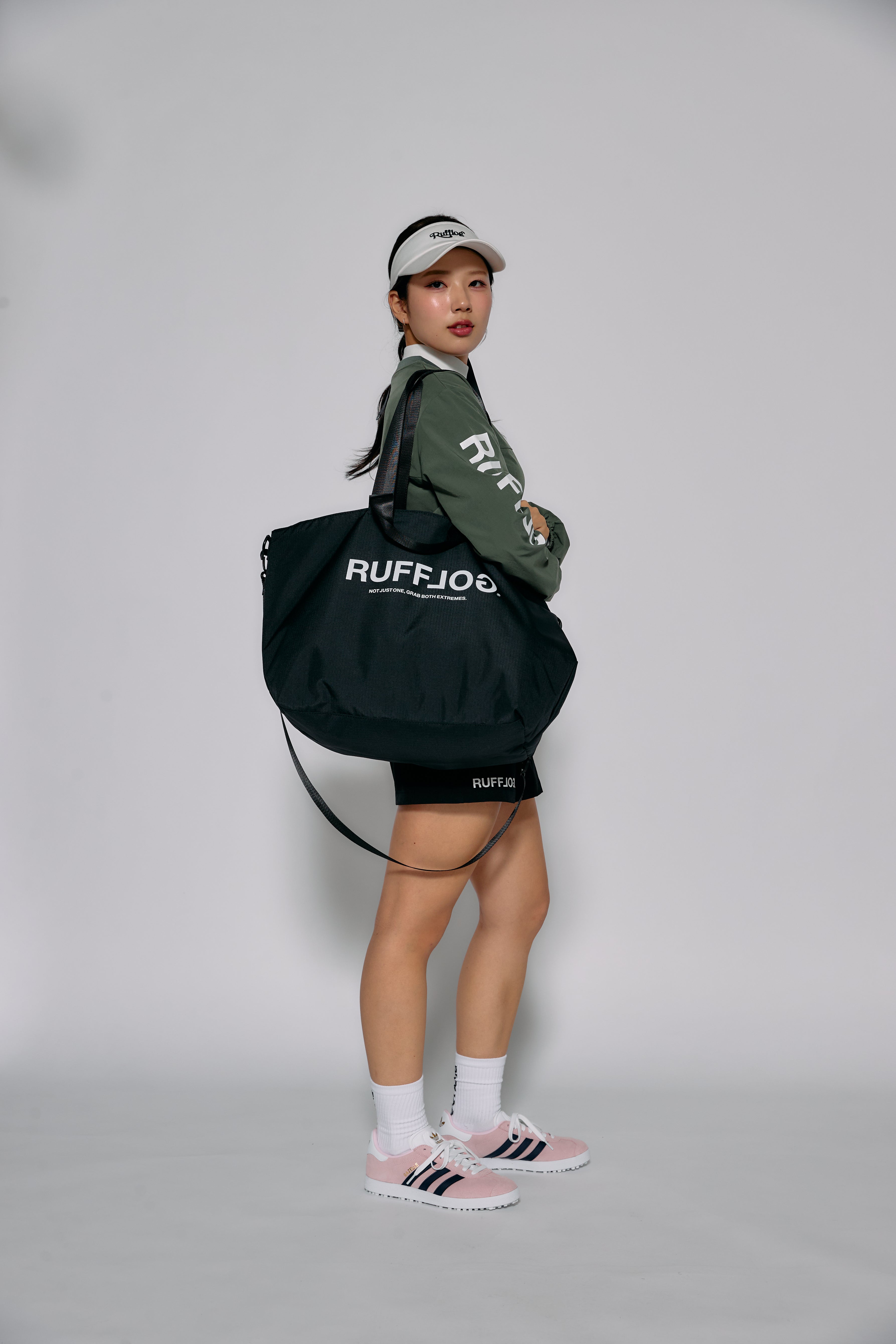 RUFFLOG ZIPPER TOTE BAG
