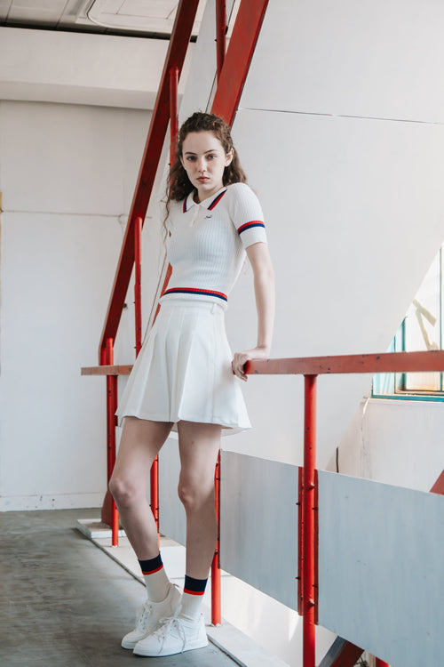TIPPED RIB KNIT POLO