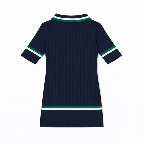 TIPPED RIB KNIT POLO