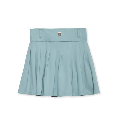 RUFFLOG CURSIVE LOGO SKIRT LIGHT GREEN