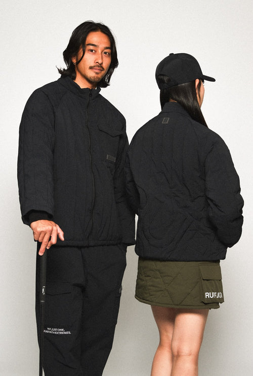 STRAIGHT QUILT PUFFER SKIRT KHAKI