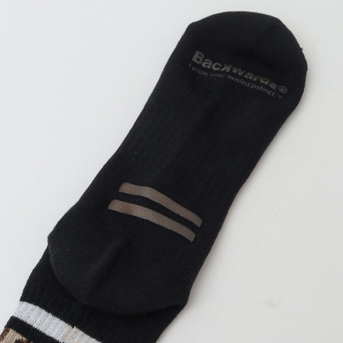 Leopard Lined Coolmax Socks BLACK