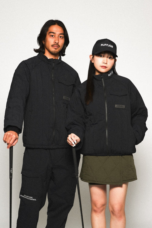 STRAIGHT QUILT PUFFER SKIRT KHAKI