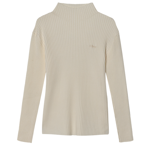 Ribbed half-neck knitwear