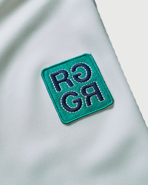 RACING LOGO L/S MOCK NECK SHIRTS WHITE