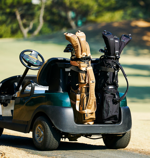 EXCLUSIVE BALLISTIC NYLON - CADDY BAG GOLF SERIES KHAKI