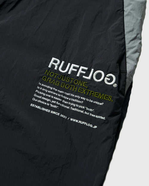 RACING LOGO WIDE TRAINING PANTS BLACK