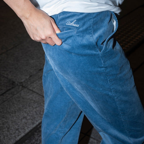 CORDUROY PANTS BLUE