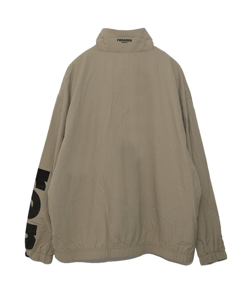 BIG LOGO NYLON JACKET BEIGE