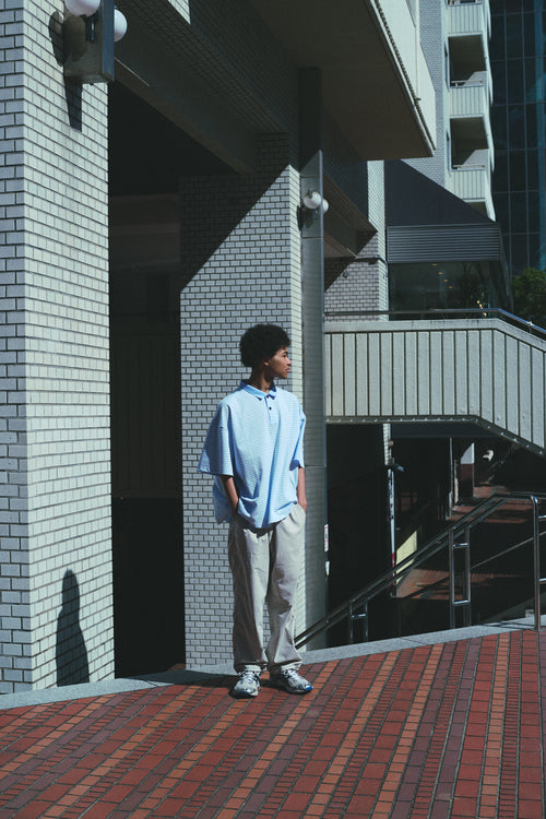 Local GOLF | Border S/S POLO SHIRT | Saxe Blue