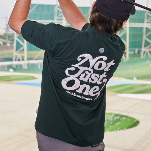 NOT JUST ONE MOCK TEE GREEN
