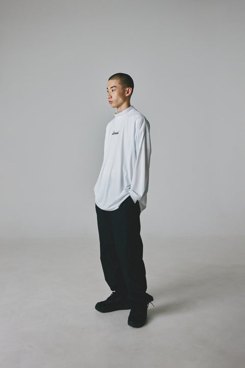OG Logo L/S MOCK NECK WHITE