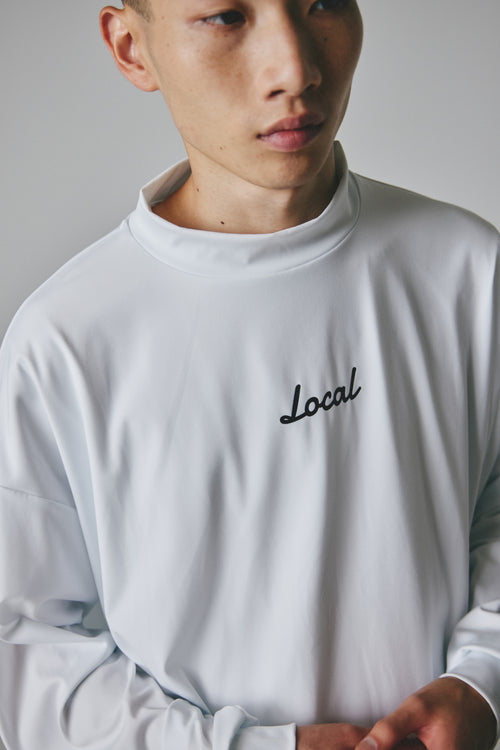 OG Logo L/S MOCK NECK WHITE