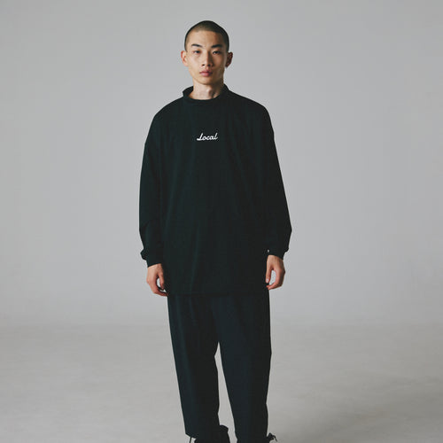 OG Logo L/S MOCK NECK BLACK