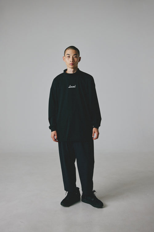 OG Logo L/S MOCK NECK BLACK