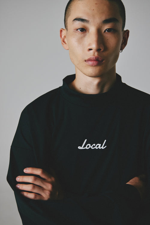 OG Logo L/S MOCK NECK BLACK