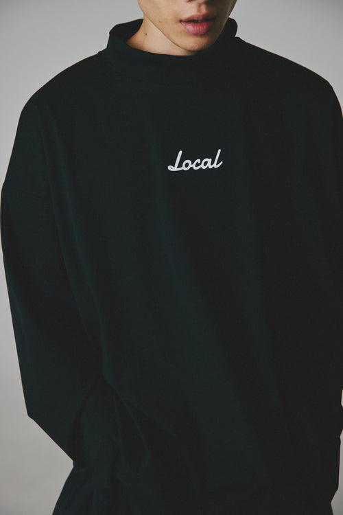 OG Logo L/S MOCK NECK BLACK