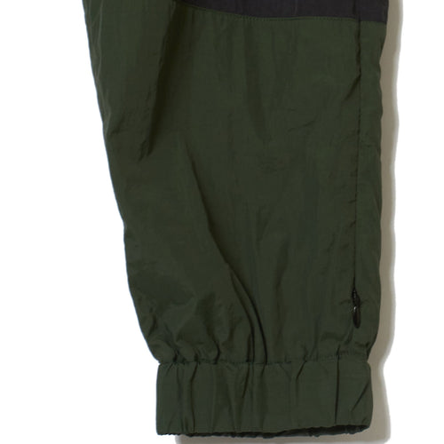 #SIDE ZIPPER NYLON PANTS GREEN